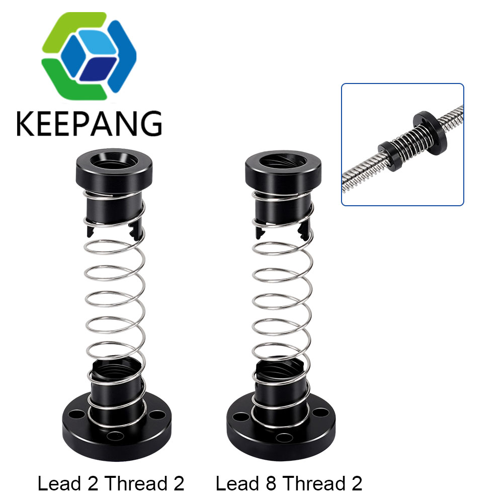 Lead Screw 8Mm - 3D yazıcı POM T8 Anti geri
