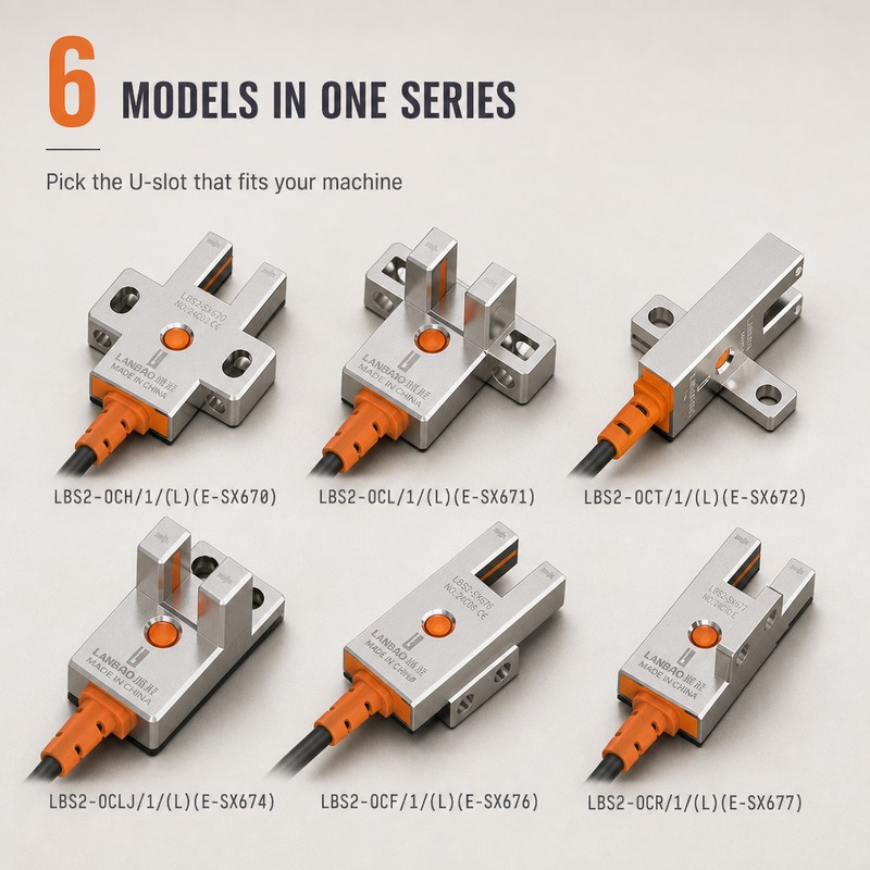 Limit Switch - Metal Fotoelektrik Anahtar Sensörü, U Tipi
