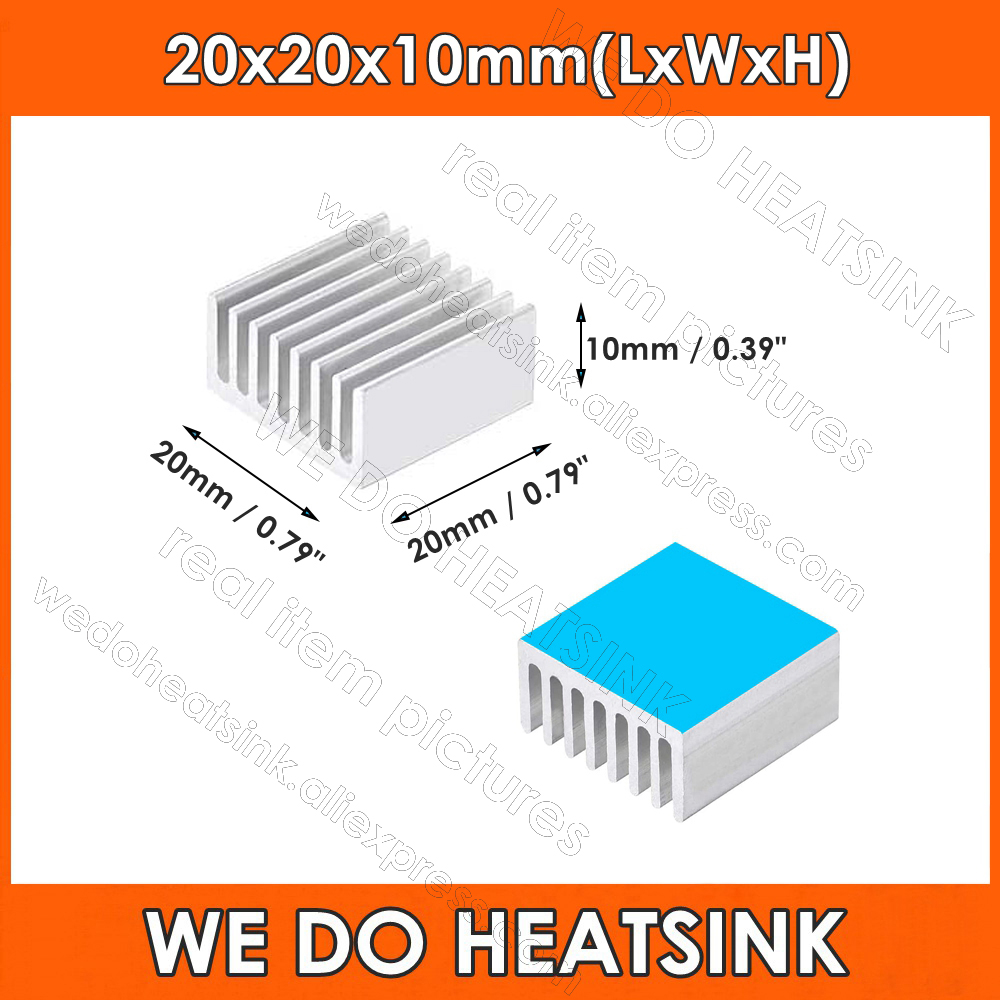 Aluminium Extrusion - 30x11x5mm gümüş ton termal kendinden yapışkanlı