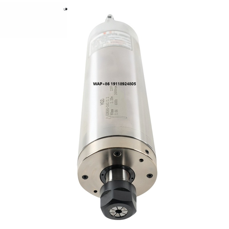 Water Cooled Spindle - HQD 2.2KW Sabit Torklu Mil GDK80-24Z/2.2