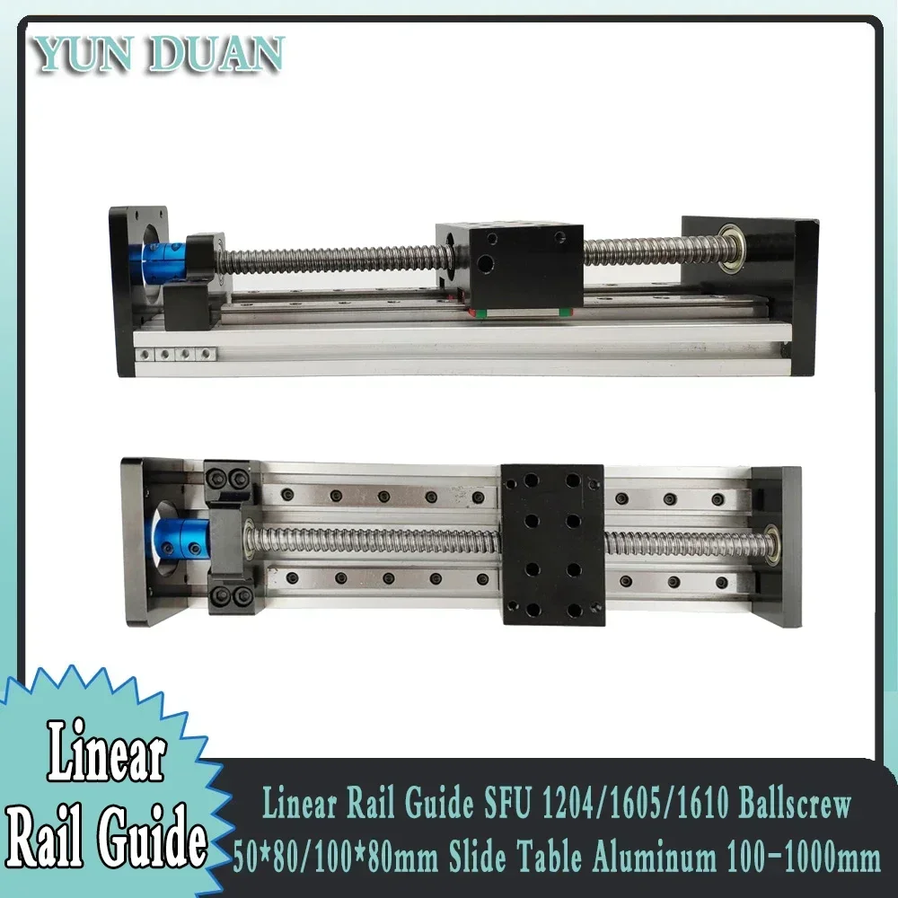 Ball Screw - Çift Kare Lineer Kılavuz Sürgülü Masa