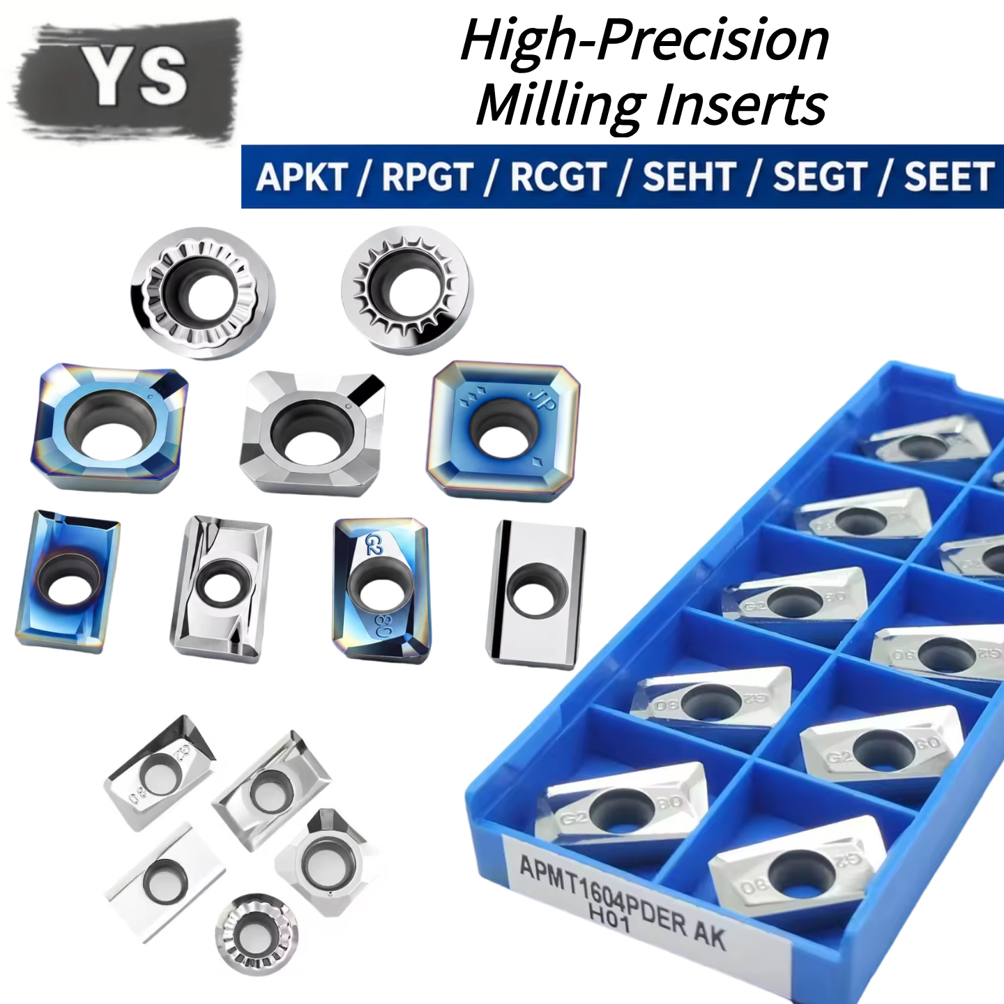 End Mill - 10 adet APKT APGT RCGT SEHT