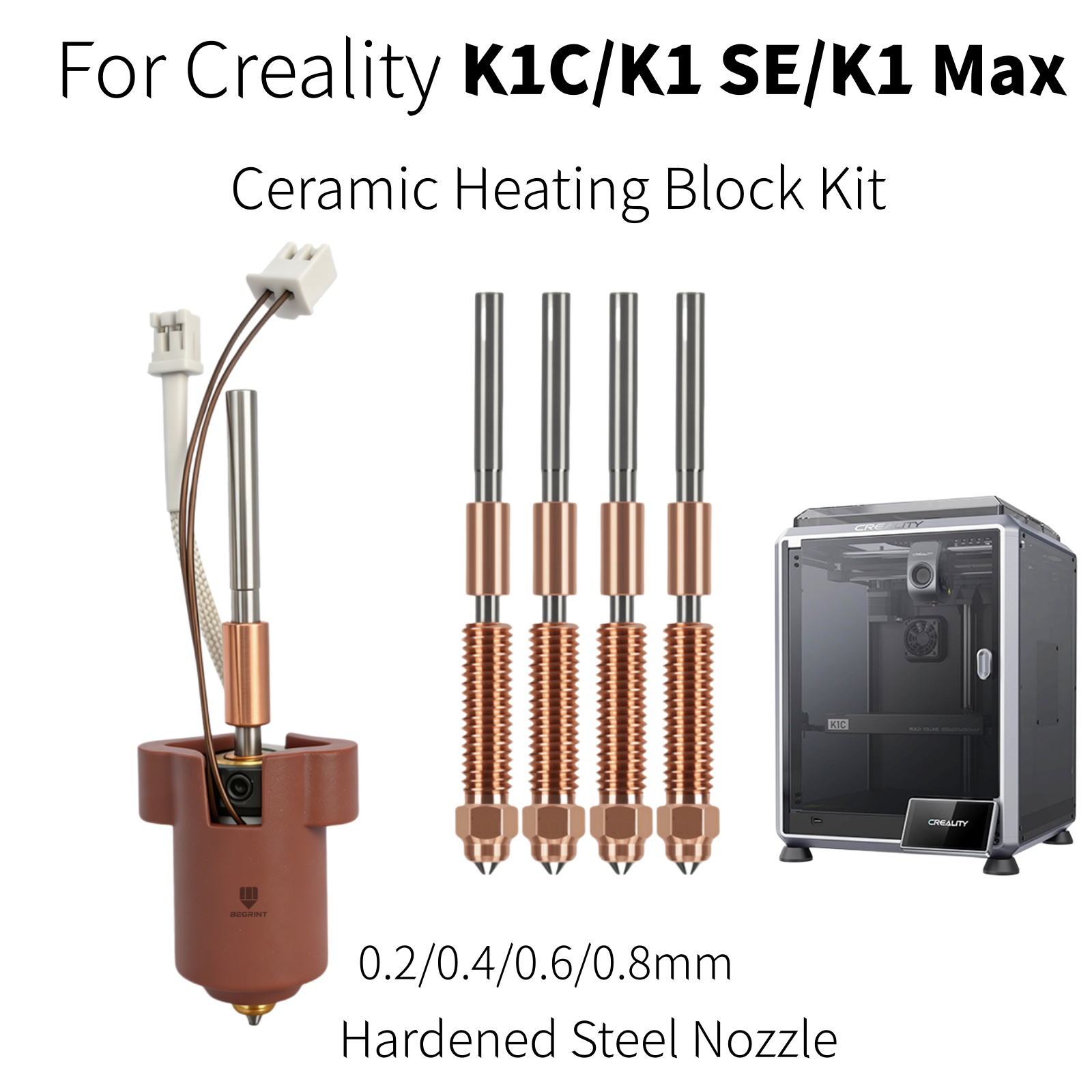 Aluminium Profile 2020 - Creality K1C K1 MAX Hotend için