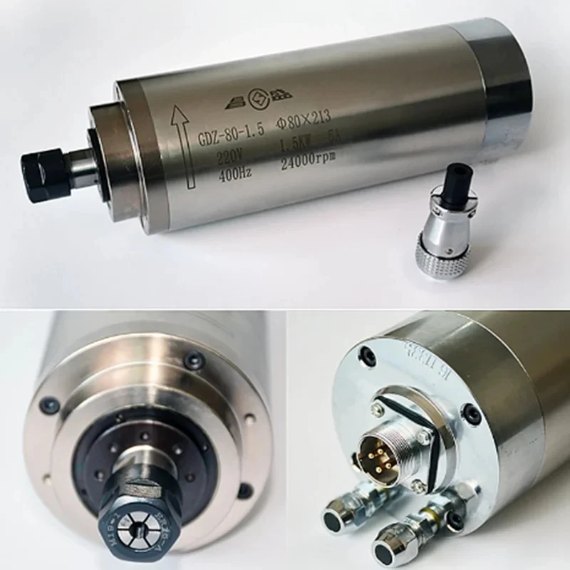 65X158-800W-ER11-220V CNC Su S - Water Cooled Spindle incelemesi ve fiyatı