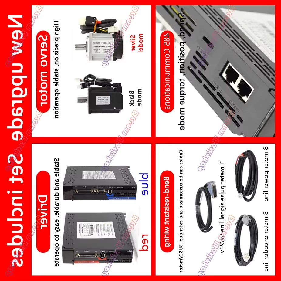 1KW/1.5KW/2KW/2.3KW/2.6KW 220V - Servo Motor incelemesi ve fiyatı