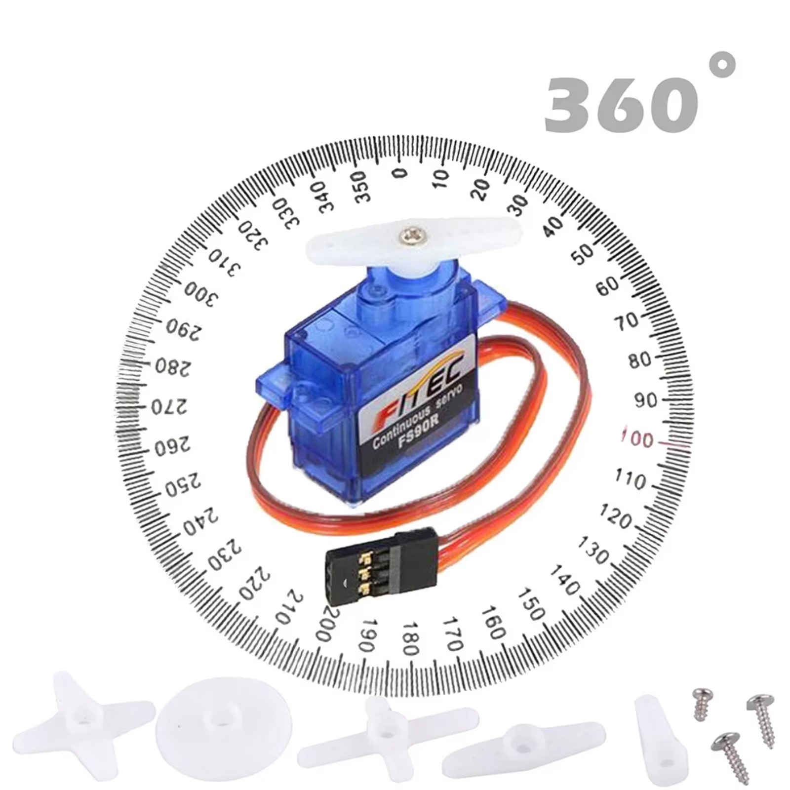 FS90R 9g Servo 360 Derece Süre - Servo 9G incelemesi ve fiyatı