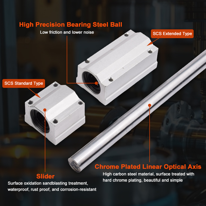 1 adet SC8LUU SCS8LUU 8mm Uzun - Linear Rod 8Mm incelemesi ve fiyatı
