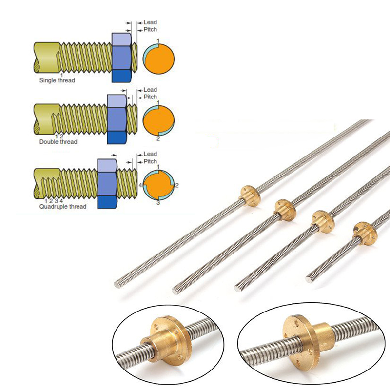 T10 Vidalı Mil 304 Paslanmaz Ç - Lead Screw 8Mm incelemesi ve fiyatı