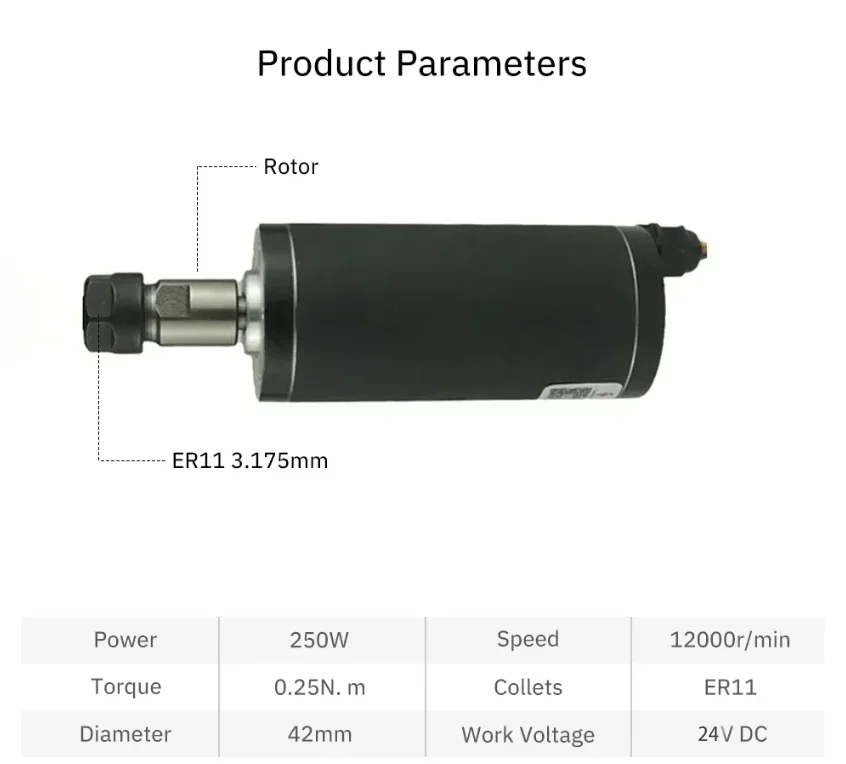 BLDC Fırçasız Mil Motoru 48V 2 - Water Cooled Spindle incelemesi ve fiyatı