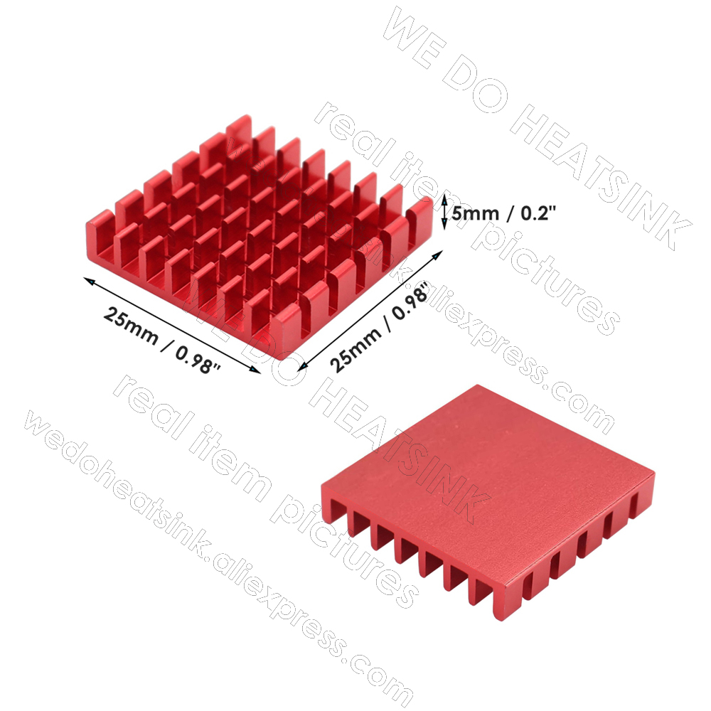 Biz olmadan soğutucu 25x25x5mm - Aluminium Extrusion incelemesi ve fiyatı