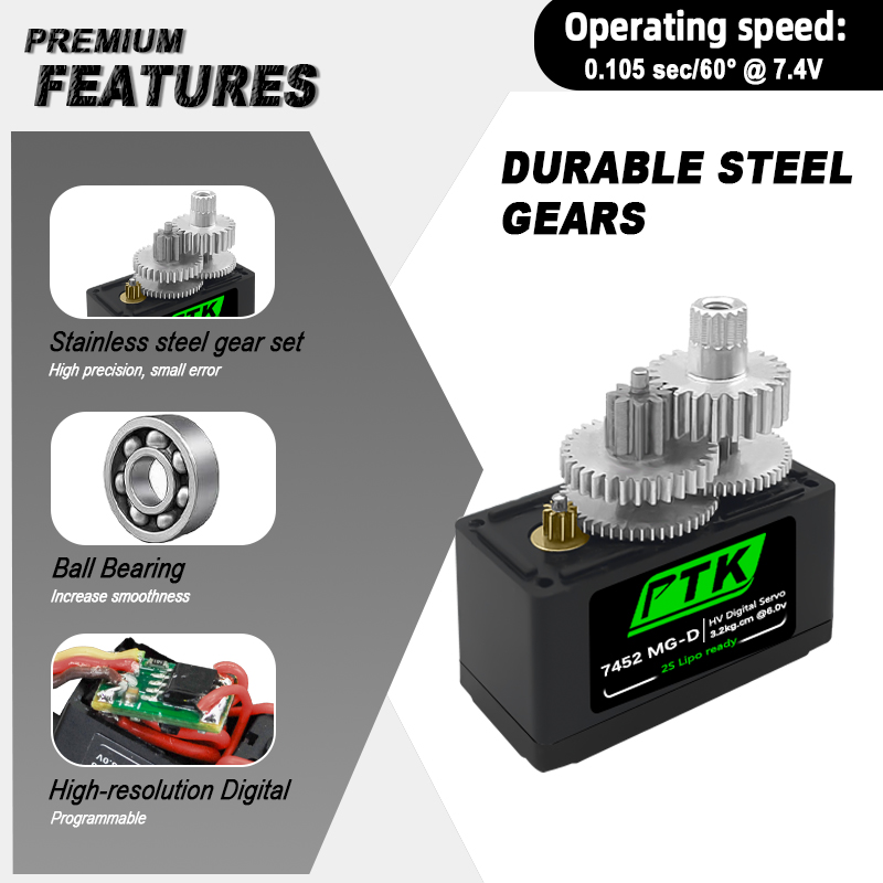 PTK 7452 MG-D 9g Dijital Servo - Servo 9G incelemesi ve fiyatı